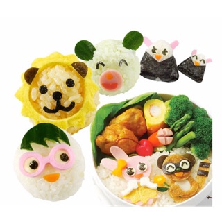 Bộ 3 khuôn cắt trang trí cho bento, trứng và chén súp đồ ăn