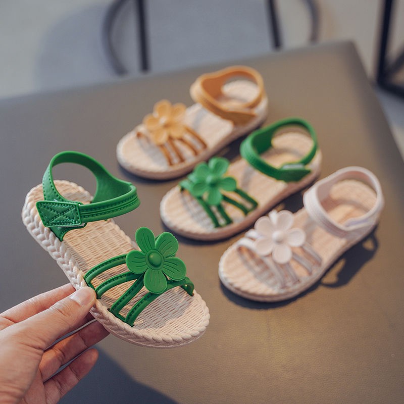 Multicolor flower sandals Ready Stock Baby Sandals Non-slip Comfortable Cute Child Shoes Fashion Cartoon kids Slipper Lightweight Baby Shoes