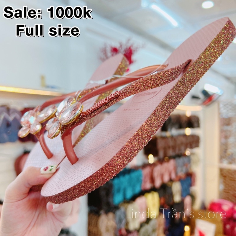 dép trơn HVN ktv hồng ruốc mix charm