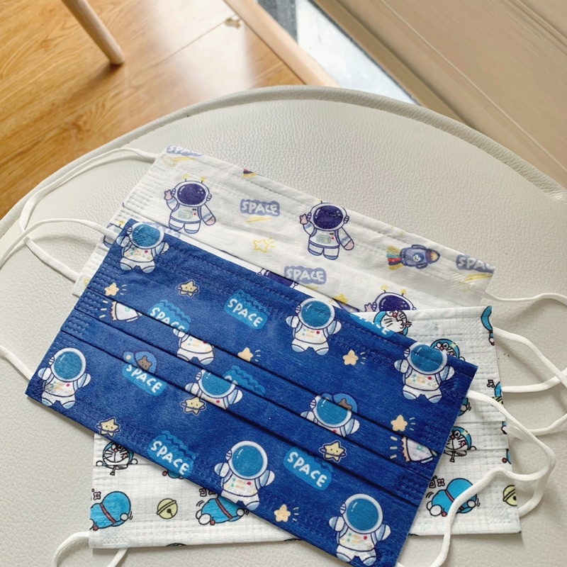Set 5c Khẩu Trang Họa Tiết Người Lớn Phong Cách Hàn Quốc In hình Dễ Thương Quà tặng