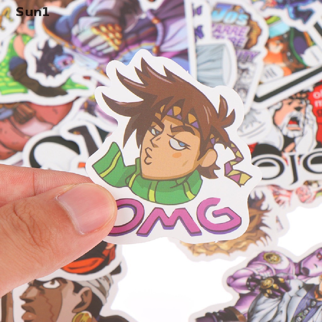 Bộ 50 Miếng Dán Jojos Bizzare Adventure Cho Ván Trượt / laptop