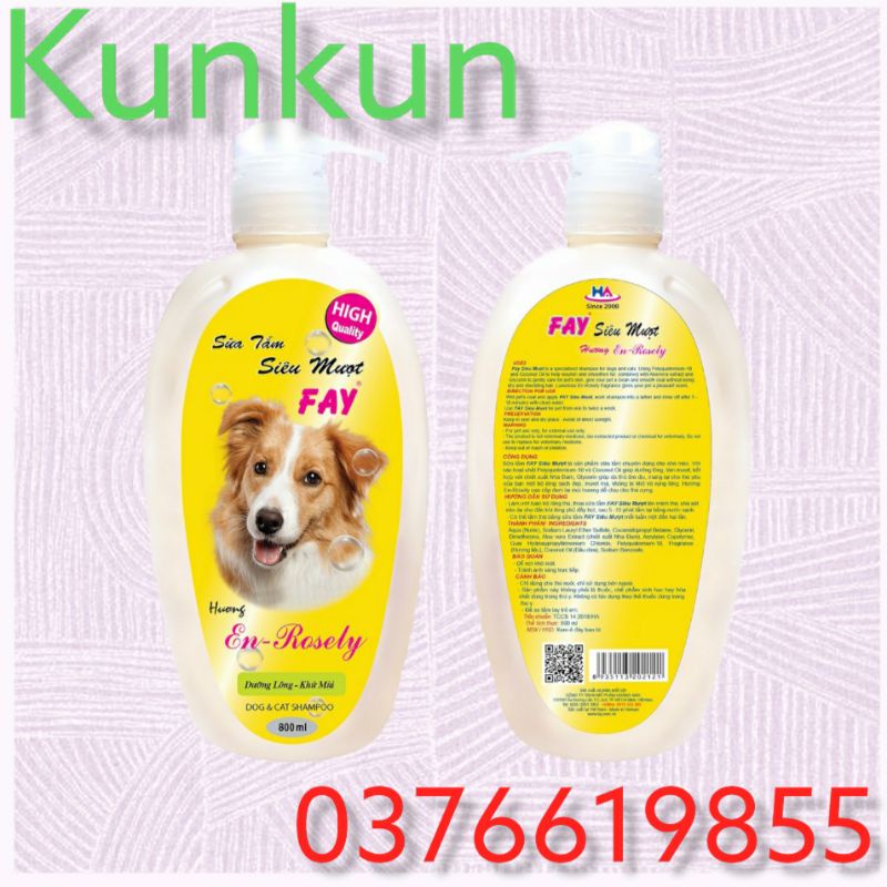 Sữa Tắm Fay Siêu Mượt En-Rosely 800ml
