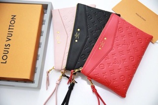Clutch cầm tay da dê sz 25, full box
