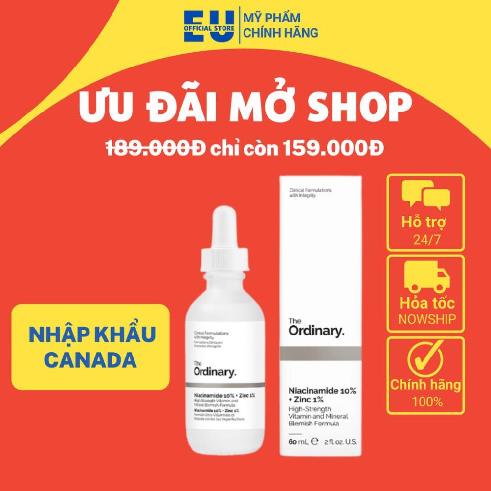 Tinh chất Serum The Ordinary Niacinamide 10% + Zinc 1% [Loại 30ml/60ml] | BigBuy360 - bigbuy360.vn