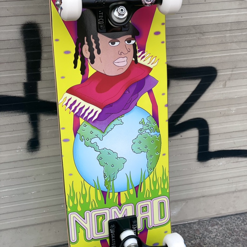 Ván Trượt Skateboard Chuyên Nghiệp Châu Âu - NOMAD THE WORLD CUSTOM COMPLETE 8.0