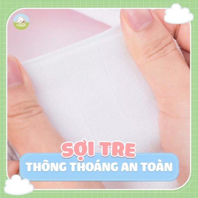 Khăn đa năng sợi tre tiện lợi, an toàn!