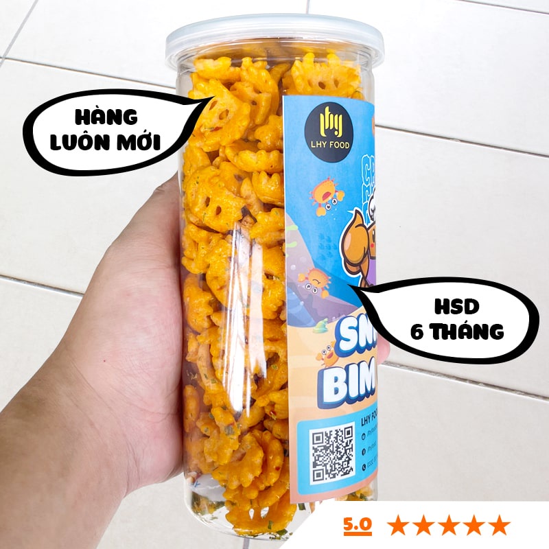 Snack bim bim cua vị mặn ngọt🍟FREESHIP🍟250gram LHYFOOD snack bim cua đồ ăn vặt healthy Hà Nội