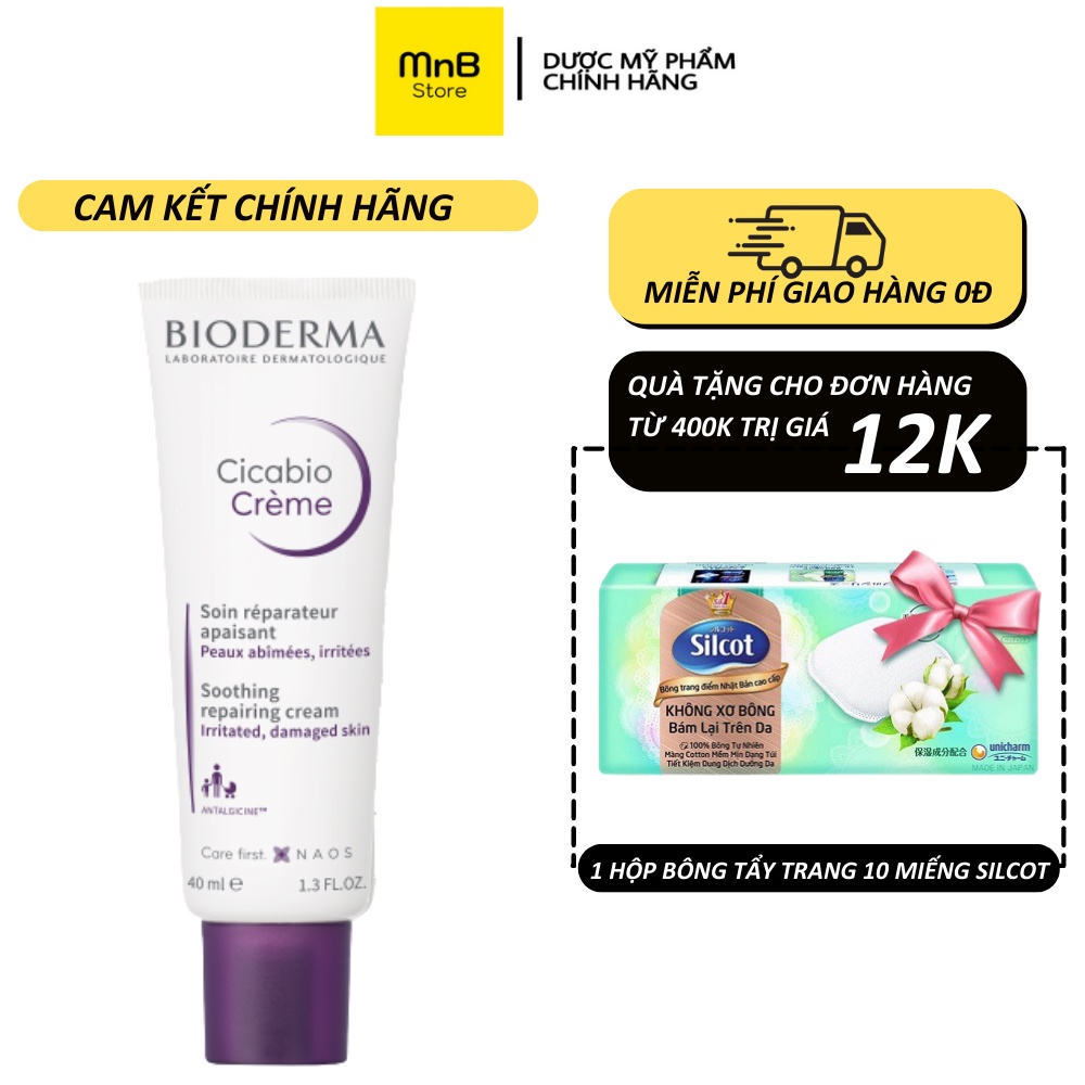 Kem dưỡng phục hồi Bio Cicabio Cream làm dịu và giảm đỏ rát da 40ml