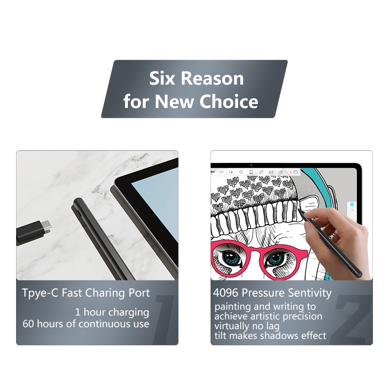 Bút Cảm Ứng Lenovo Xiaoxin Pad Pro 11.5inch Hoạt Động Có Thể Sạc Lại 4096