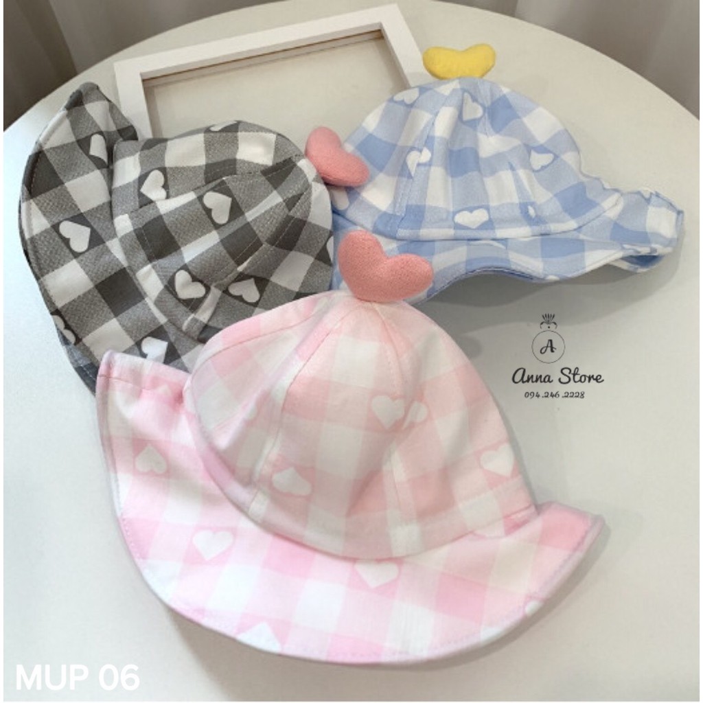 MUP 06 : Mũ vành cho bé gái 6-24m