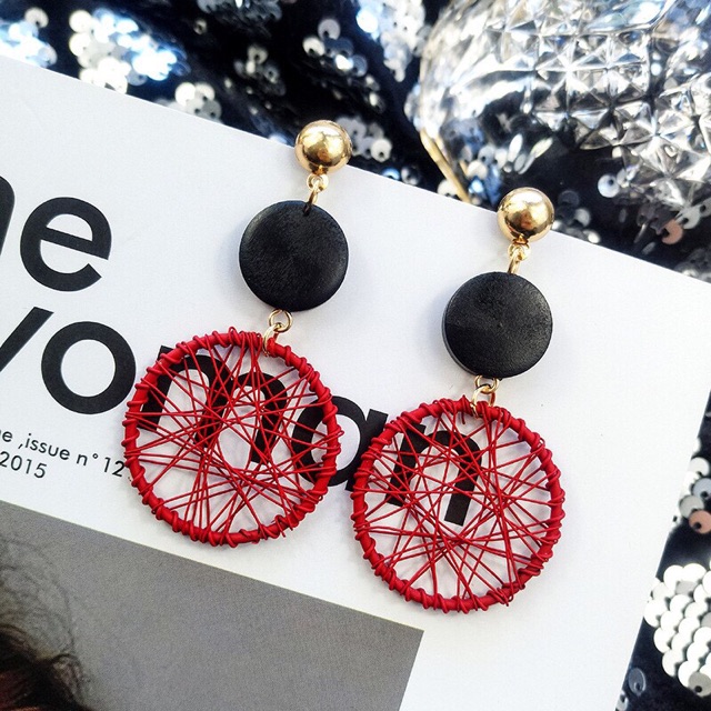 Bông Khuyên Tai Nan Hoa Bánh Xe Sang Chảnh Dáng Hàn Quốc Siêu Nữ Tính !