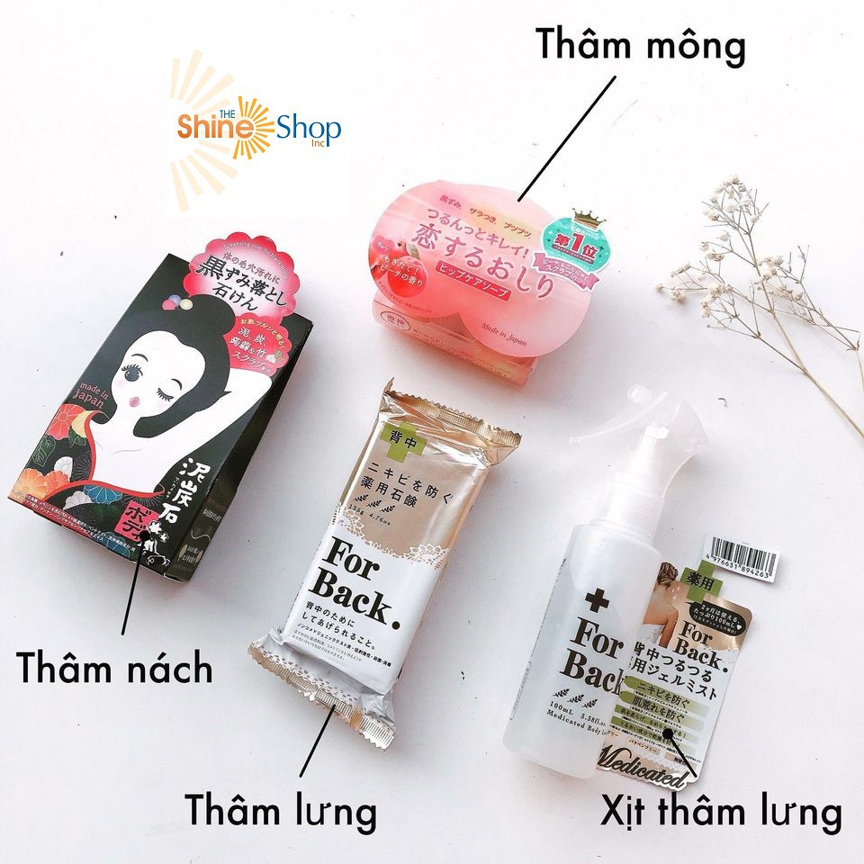 Bộ Xà phòng giảm thâm nách, thâm mông, mụn lưng