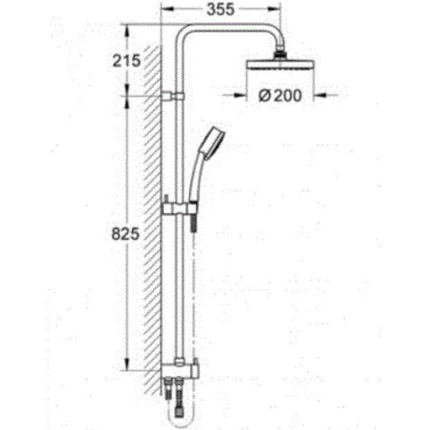 Bộ Sen và Thanh Treo NTempCosmo 27394001