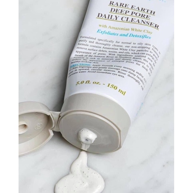 SỮA RỬA MẶT ĐẤT SÉT 𝐊𝐈𝐄𝐇𝐋’𝐒 𝐑𝐀𝐑𝐄 𝐄𝐀𝐑𝐓𝐇 𝐃𝐄𝐄𝐏 𝐏𝐎𝐑𝐄 𝐃𝐀𝐈𝐋𝐘 𝐂𝐋𝐄𝐀𝐍𝐒𝐄𝐑 150ml