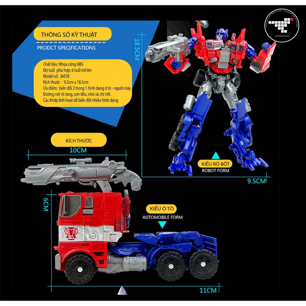 RÔ BỐT TRANSFOMRER - OPTIMUS PRIME - NGƯỜI MÁY BIẾN HÌNH