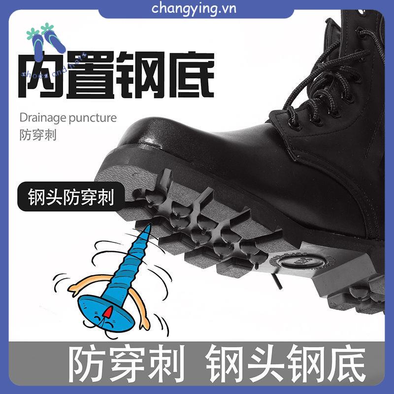 Giày bốt Martin cổ cao chống trượt không thấm nước thời trang mùa đông cá tính
