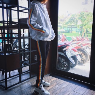 Áo hoodie cầu vồng