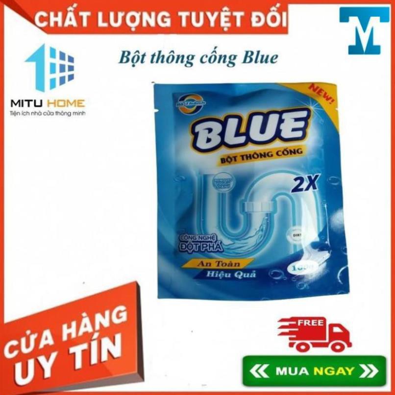 Bột thông cống Blue công nghệ Hàn Quốc - MITUHOME - Giúp bạn xóa bỏ sự lo lắng tắc đường ống cống, tắc bể phốt