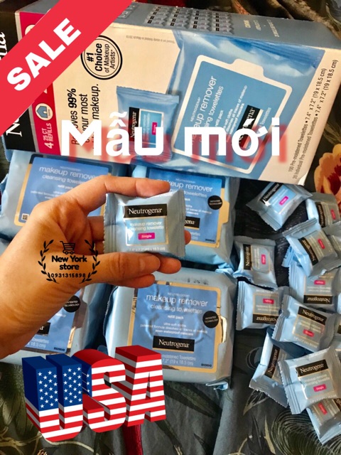 .  Khăn tẩy trang Neutrogena USA chính hãng gói Single