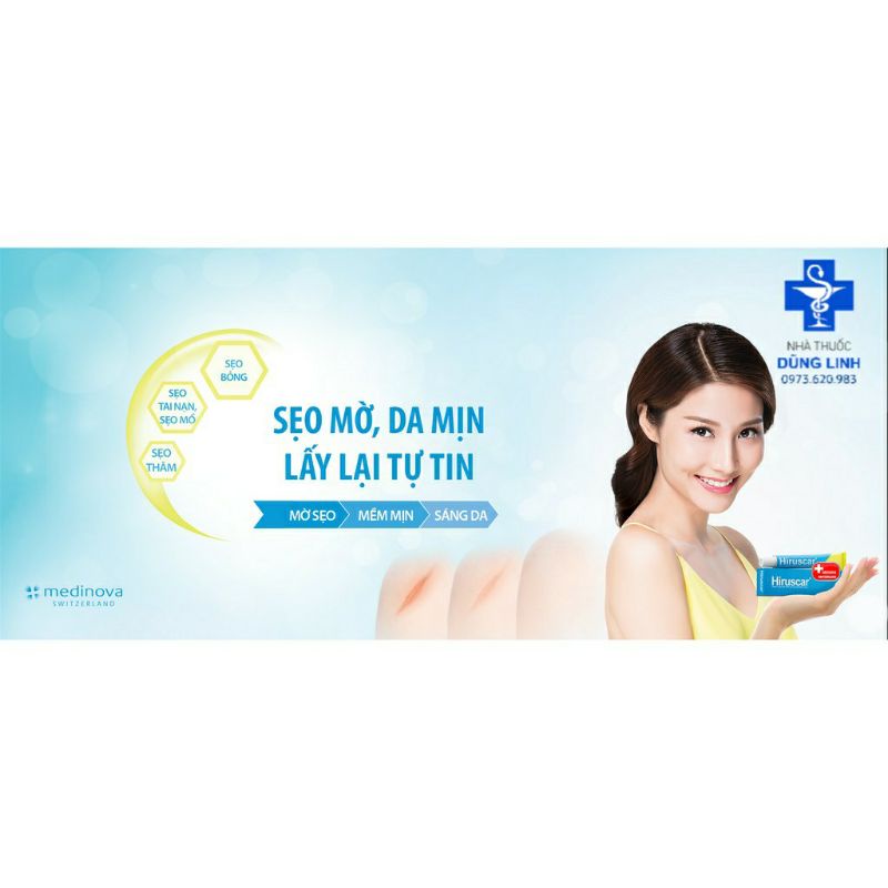 GEL MỜ SẸO HIRUSCAR 5g chính hãng