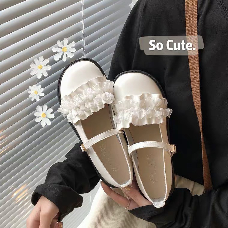 GIÀY ULZZANG LOLITA STYLE REN NHÚN SIÊU XINH - ORDER 10 NGÀY