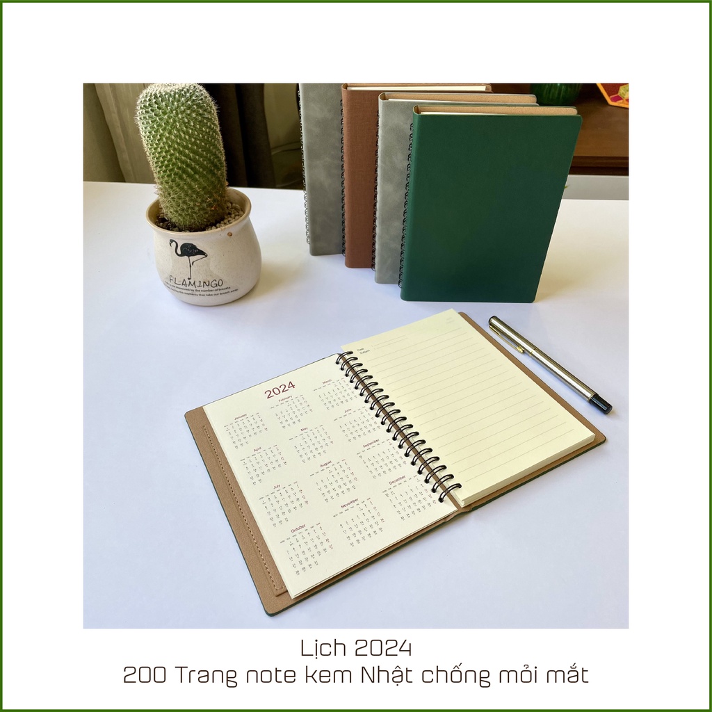 Sổ Tay Mini - Màu Nâu - 220 Trang - Chống Thấm Nước