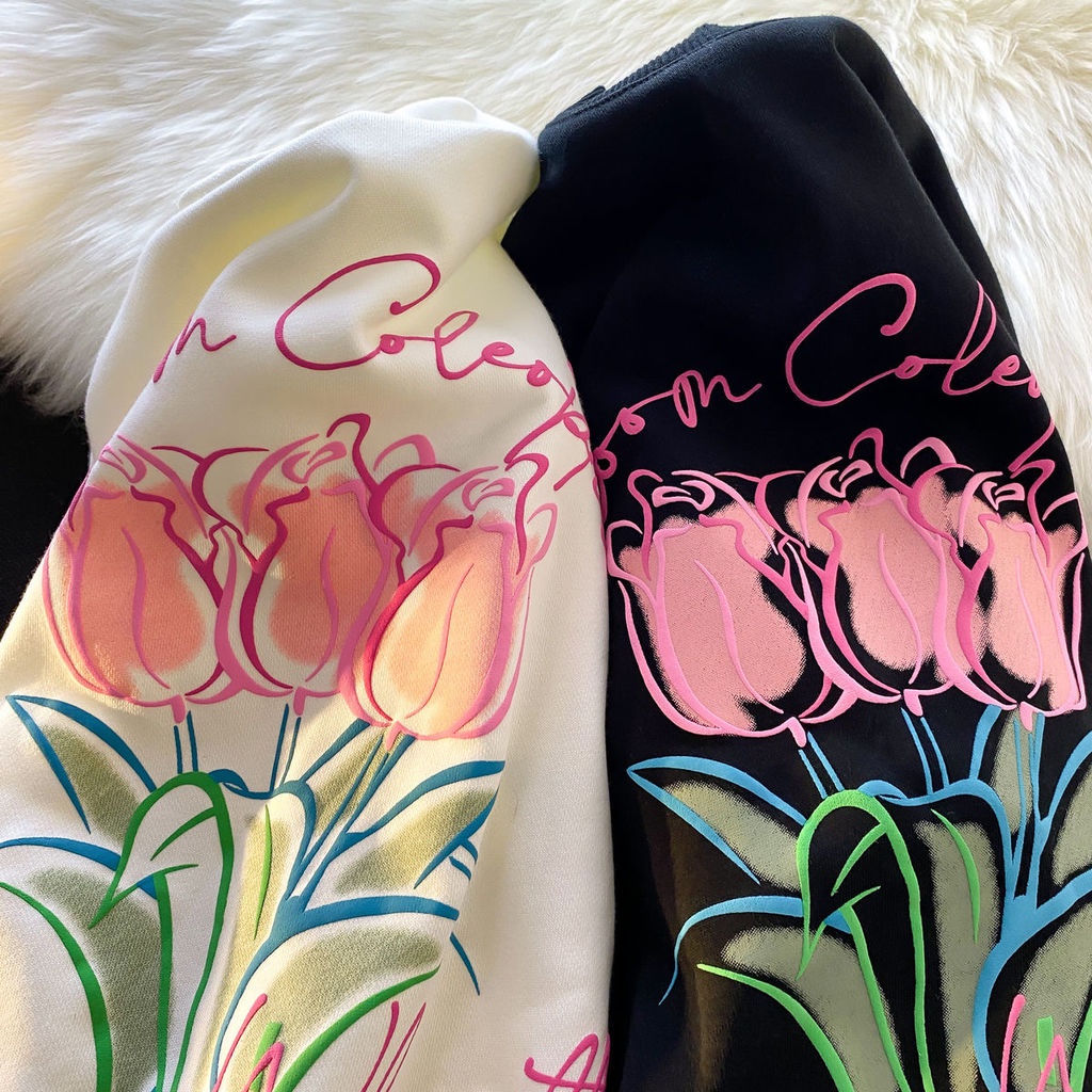 Áo Sweater Mỏng Cổ Tròn In Họa Tiết Thời Trang Mùa Thu Mới Cho Nữ