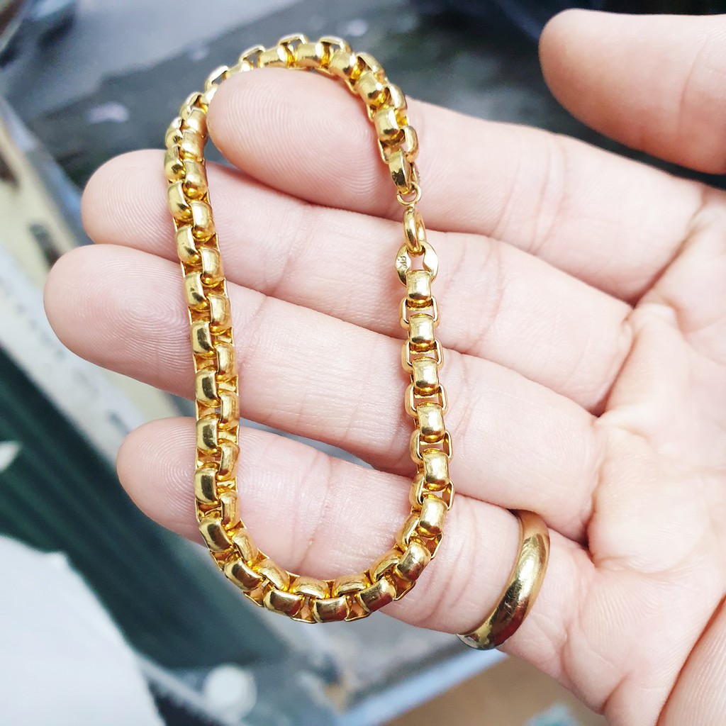 (Có ký hiệu- K kiêng nước) Lắc Tay Ống Vuông 5-7MM Cao Cấp -Dùng tắm rửa thoải mái không đen- Bản 2021 dập mộc