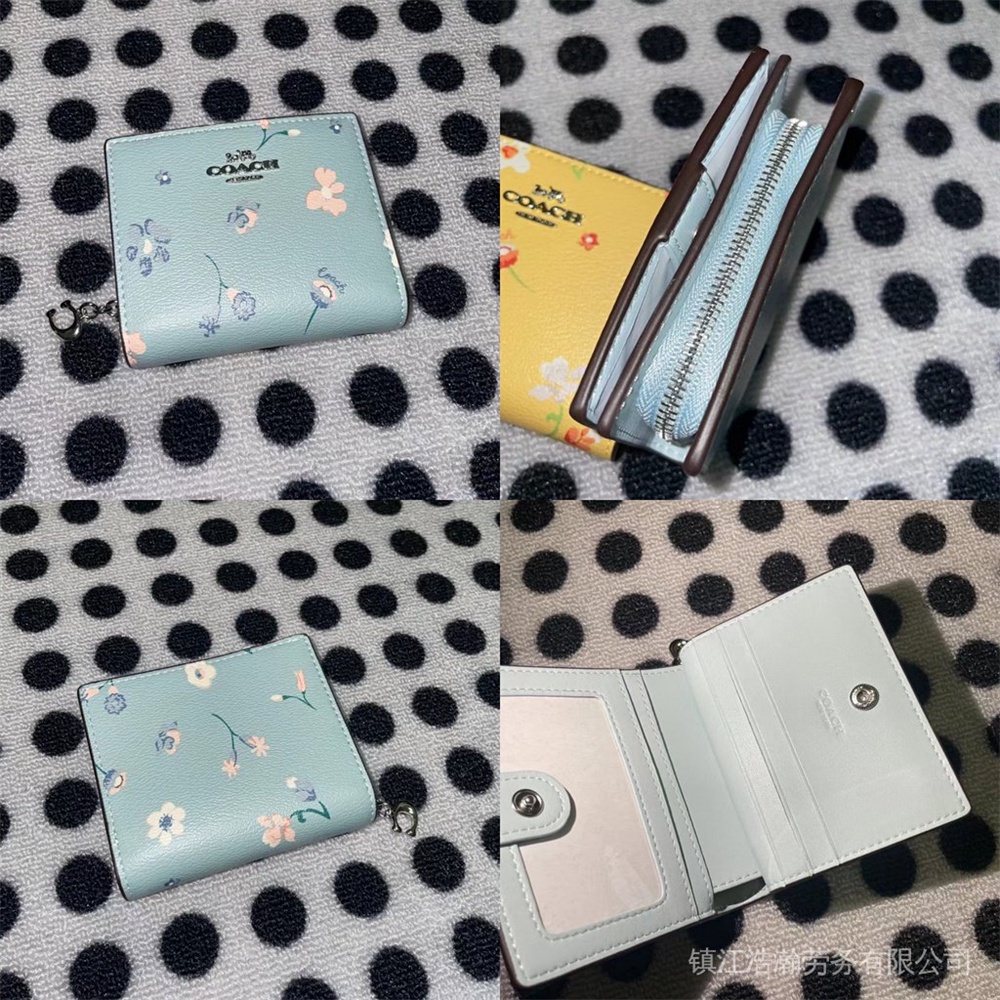Ví snap hộp đựng thẻ ngắn dành cho nữ ví gấp c5614 c5587 c2868 c2867 c8704 c8703 c4591 c6941 cc472 cc920 cc472