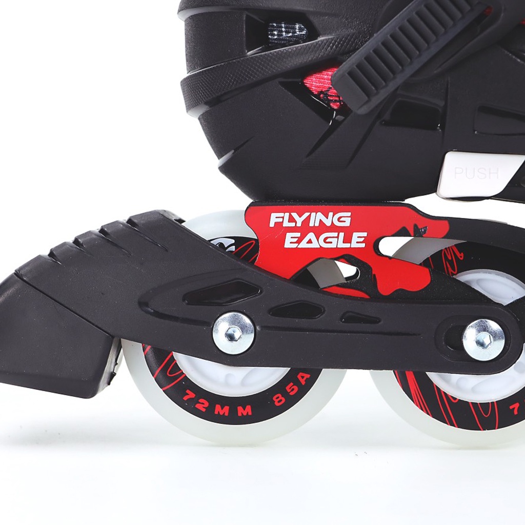 Giày patin trẻ em Flying Eagle Q8 cao cấp, 8 bánh cao su phát sáng - hàng chính hãng