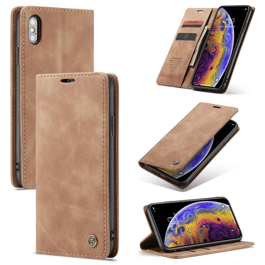 Bao da nắp gập màu trơn khóa nam châm sang trọng cho iphone 6/6s 6p/6sp 7/8 7p/8p x/xs xr xsmax