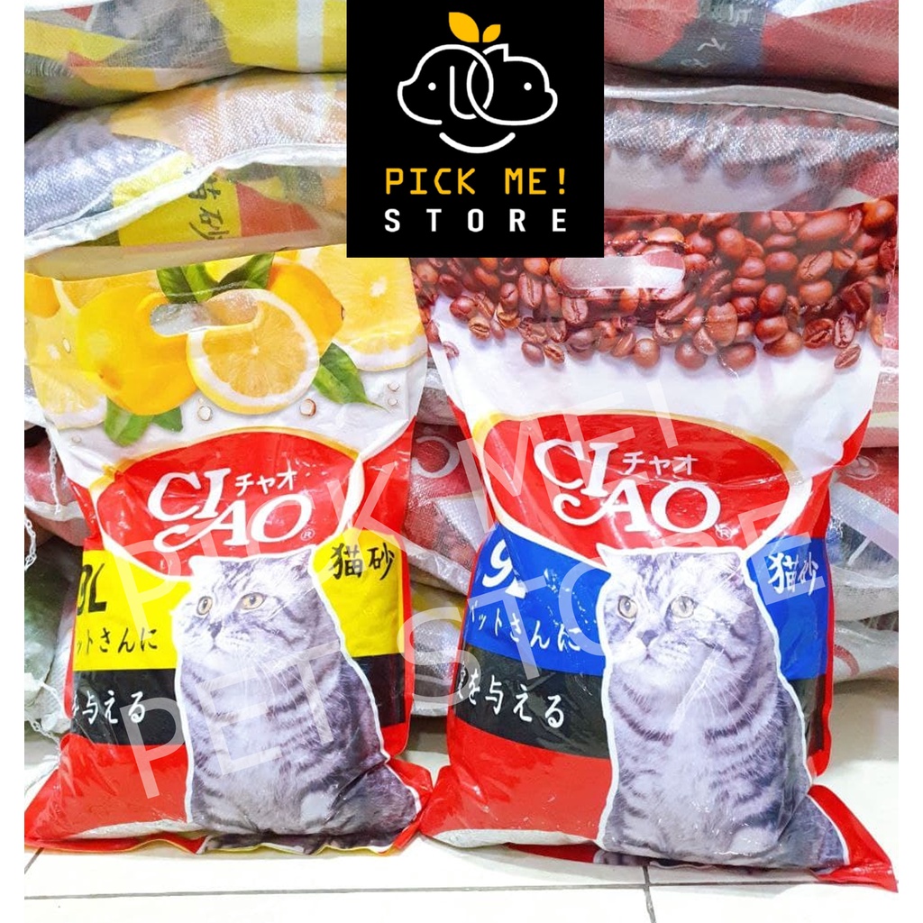 Cát Vệ Sinh Cho Mèo - Cát Nhật CIAO 9L - Mikat Mi Kat (Ciao Cũ) Siêu khử mùi, vón cục