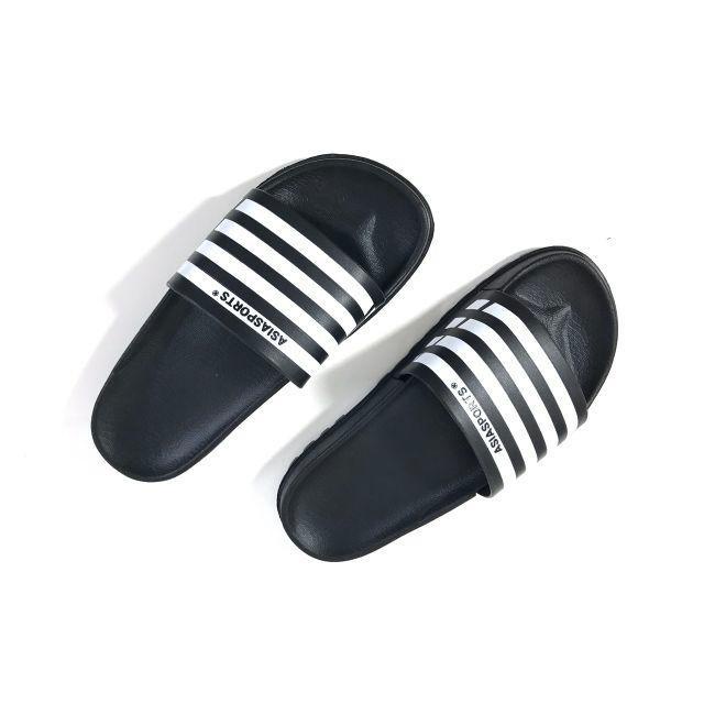 Dép nhựa Asia sọc vằn đen trắng chính hãng asia ,chống trơn ,nhẹ êm  chân mã  KS314