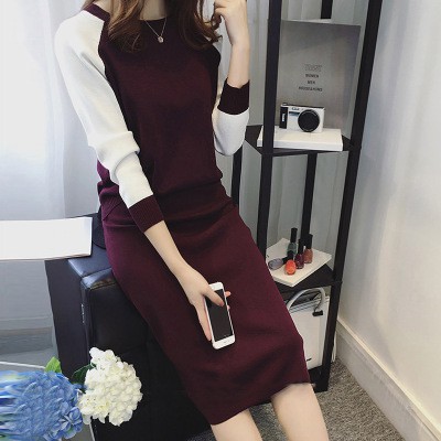 Set váy cho con bú, chất len, dáng suông