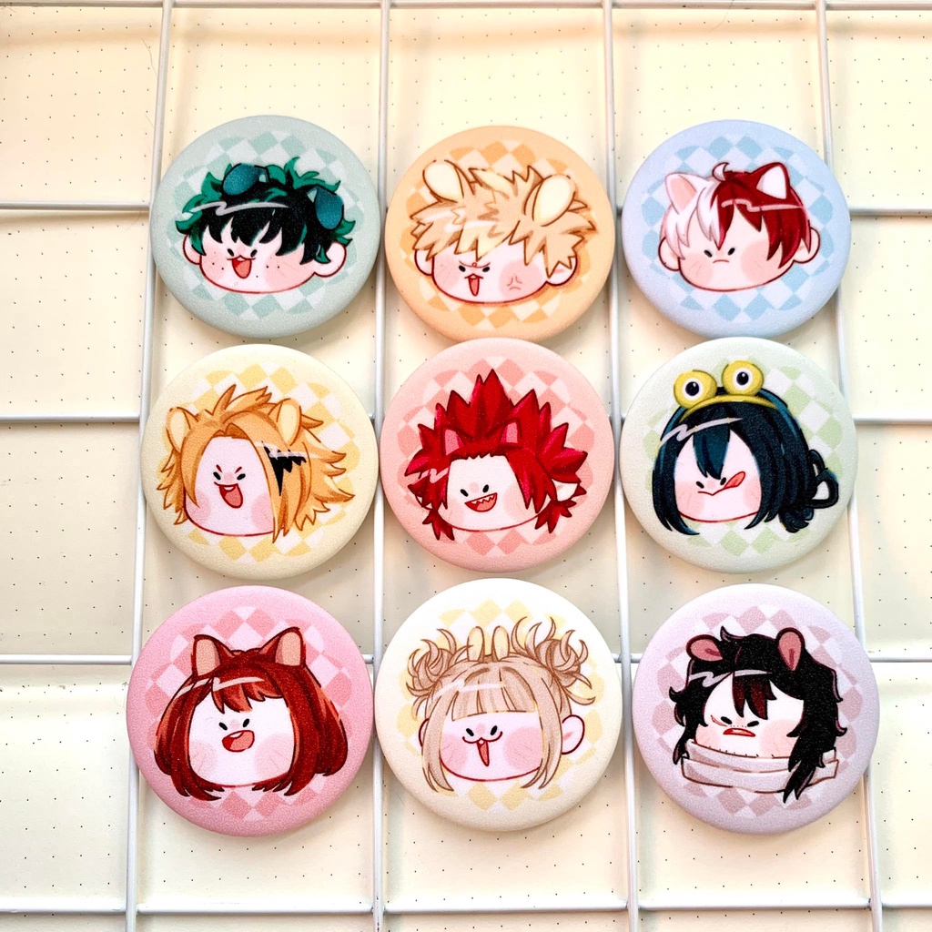 Huy hiệu 5.8cm bling My Hero Academia by Hunmyi