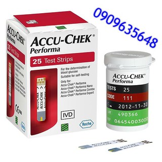 Que thử đường huyết Accu-chek Performa 25