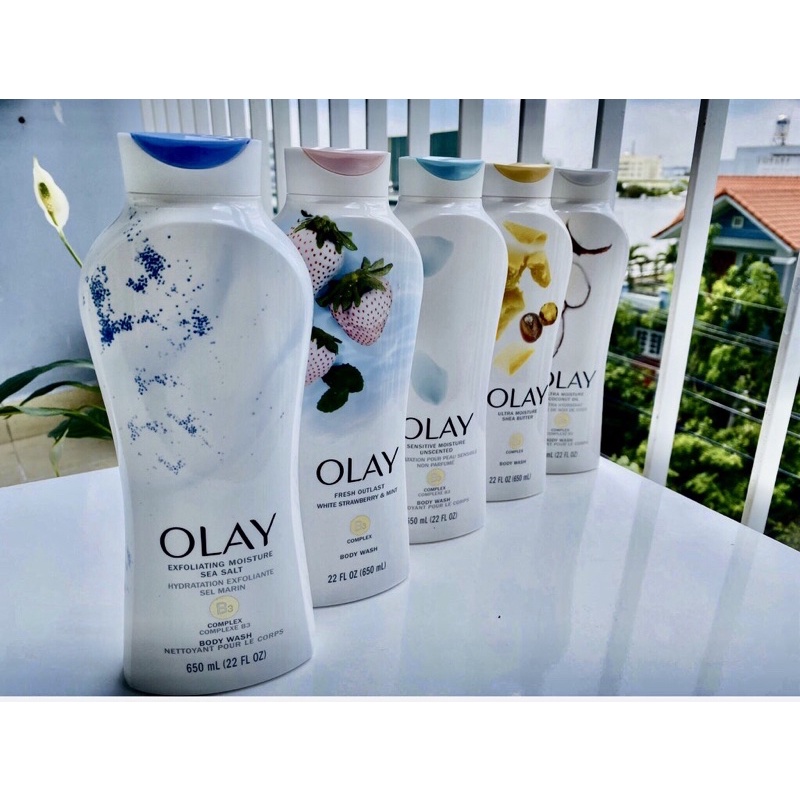 Sữa Tắm OLAY 650ml của MỸ — giữ ẩm da, chống lão hoá, da mềm mượt và hương thơm nhẹ nhàng