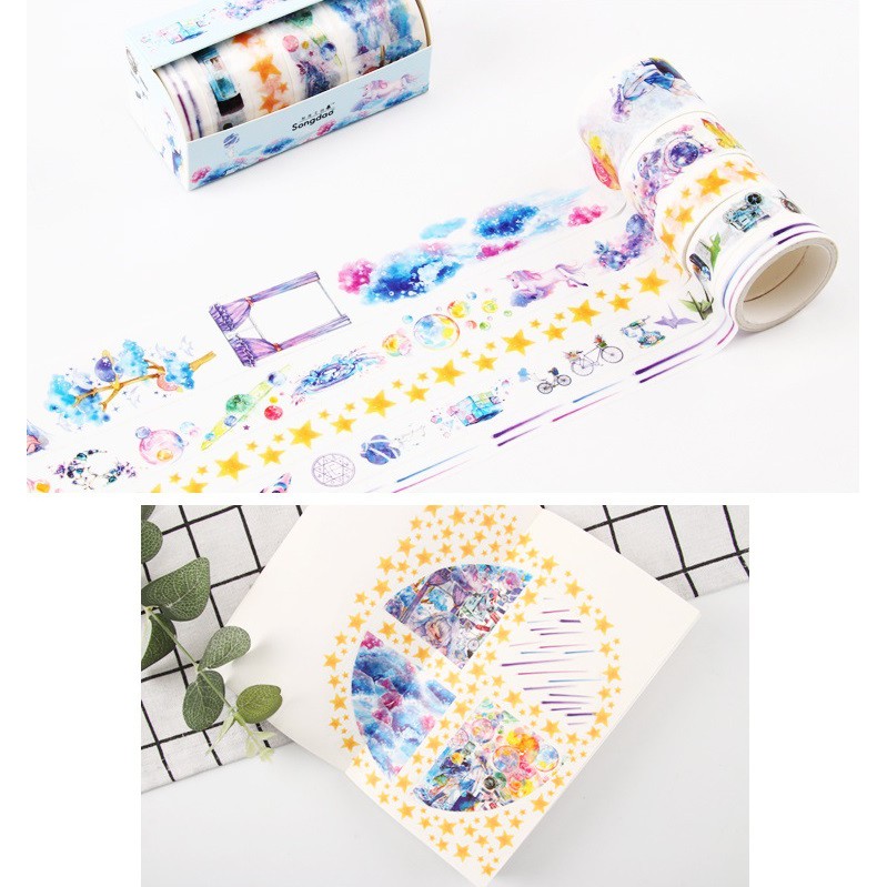 Set băng dính washi tape WT235