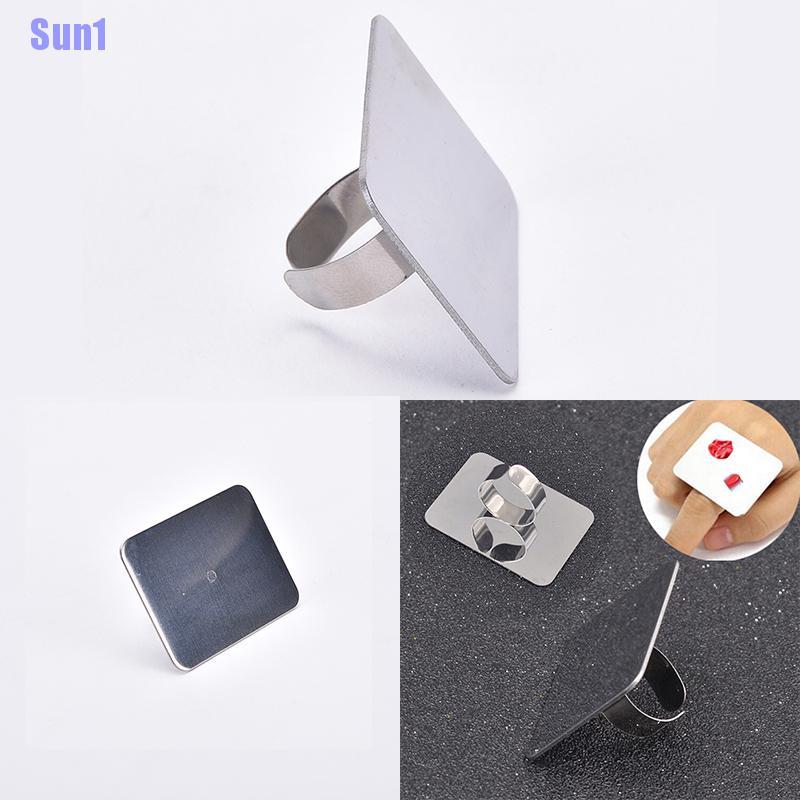 (Hàng Mới Về) Dụng Cụ Trộn Màu Trang Điểm Móng Tay Bằng Thép Không Gỉ