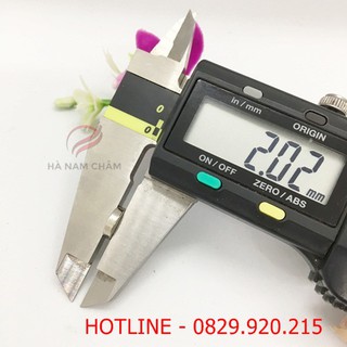 nam châm viên tròn phi 8mm dày 2mm mạ nikel