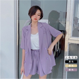 Bộ vest tím