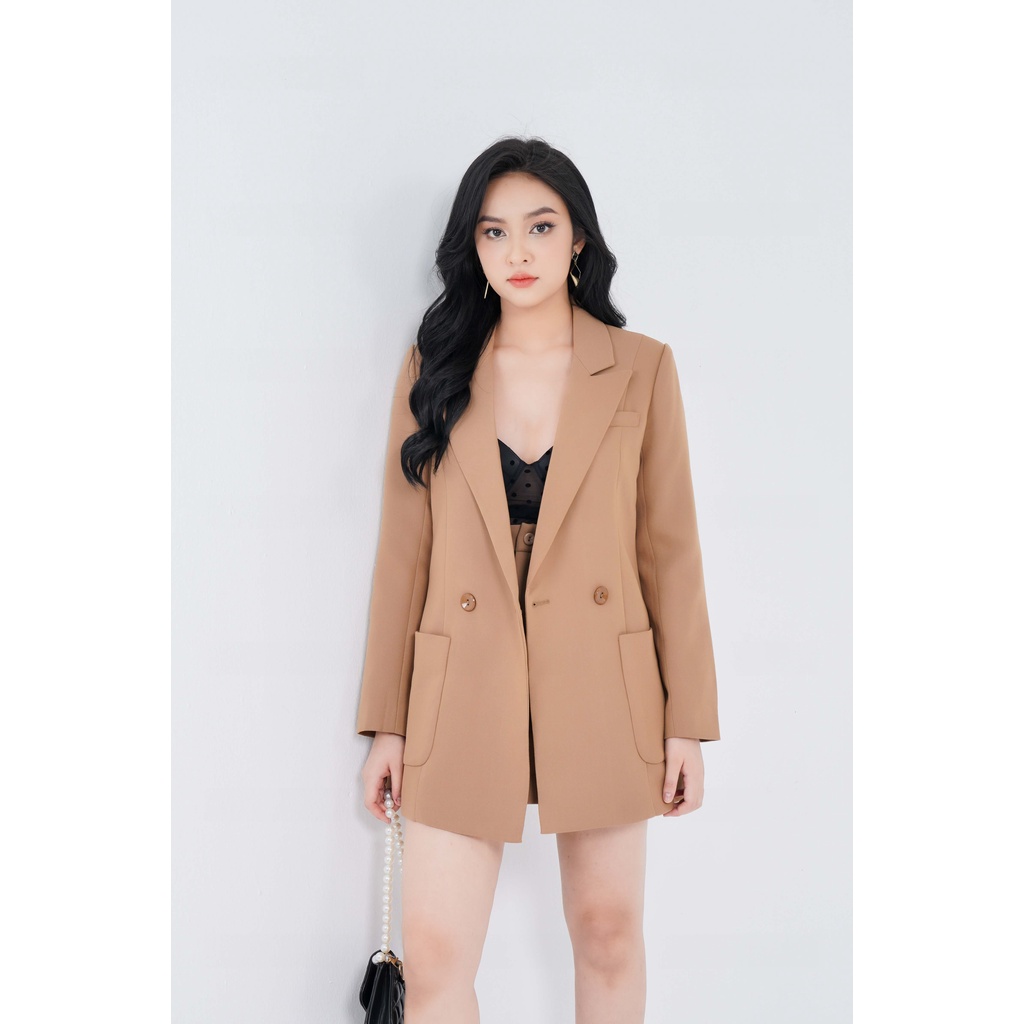Set Vest Nữ Áo Dáng Suông Phối Chân Váy Hoặc Quần Tây VENUS