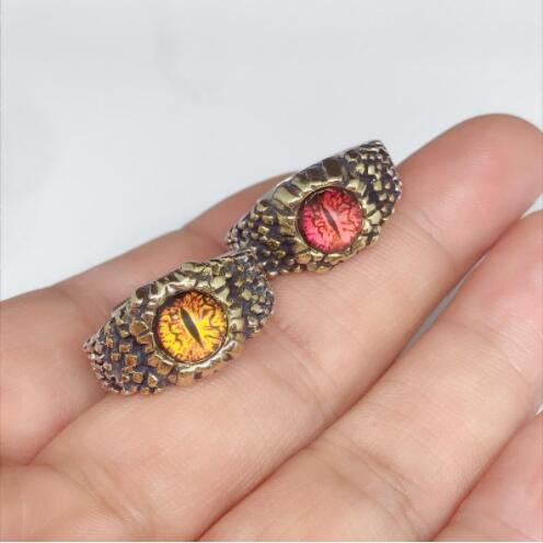 Nhẫn Kim Loại Hình Mắt Đỏ Phong Cách Punk Mới 2022 Làm Quà Tặng Sinh Nhật Cho Nam