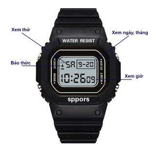 Đồng hồ điện tử nam nữ SPPORS S02 thể thao cá tính full chức năng