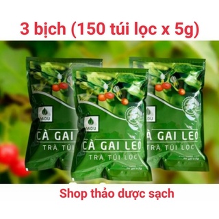 3 bịch trà thải độc gan túi lọc cà gai leo Sadu (750g)