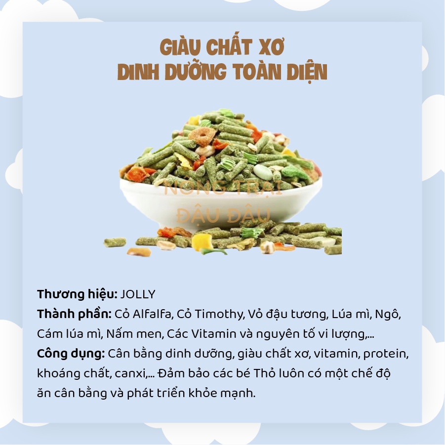 Cỏ Nén Thức Ăn Cho Thỏ Crispy Cân Bằng Dinh Dưỡng 2.5kg AL068