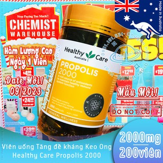 Viên Uống Tăng Cường Sức Đề Kháng Keo Ong Healthy Care Propolis 2000mg