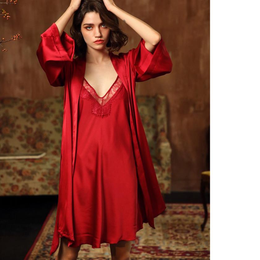♤ Vee-đầm Ngủ/Áo Khoác kimono Silicone Cổ v 1911 / Sesingan / ➼ | BigBuy360 - bigbuy360.vn