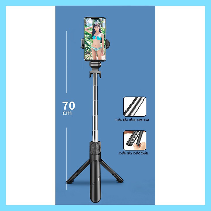 Gậy Tự Sướng Selfie Bluetooth 3 Chân Đứng Strich Tripod - XT02- Aumia Cao Cấp Remote điều khiển từ xa | BigBuy360 - bigbuy360.vn