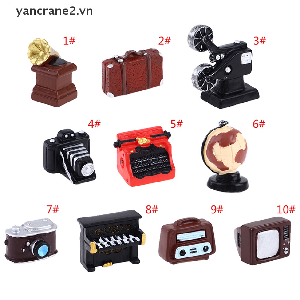 Đồ Chơi Mô Phỏng Đài Radio / Quả Địa Cầu Mini Cho Nhà Búp Bê